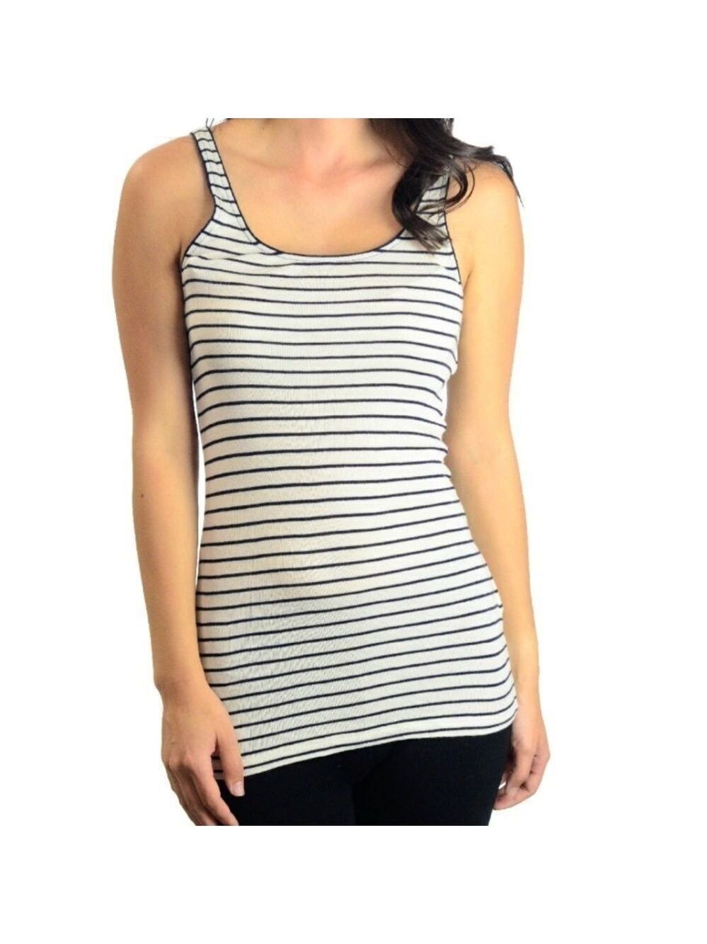 Lucky brand viscose stripe tank top